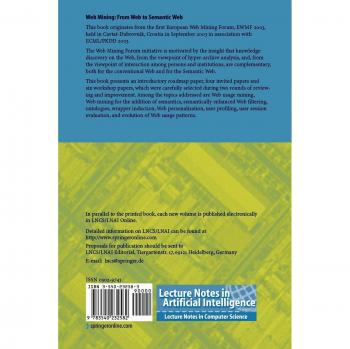 Web Mining: From Web to Semantic Web: First European Web Mining Forum, EWMF 2003, Cavtat-Dubrovnik, Croatia, September 22, 2003, Revised Selected and ... Notes in Computer Science, 3209, Band 3209)
