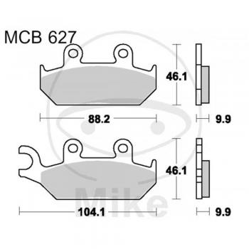 Pastilhas de Travão TRW MCB627 Orgânicas Allround para Yamaha XT e Outras Motos