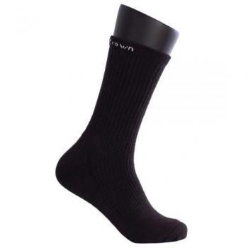 Pack de 3 Calcetines Altos Black Crown - 70% Poliéster, 28% Algodón, 2% Elastano - Color Negro