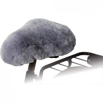 Willex Bicycle Saddle Cover Sheepskin Grey Bike Seat Pad Cushion Soft 30135