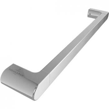 Barre d'appui murale Villeroy & Boch ViCare Design 40 cm, aluminium chromé, installation verticale ou horizontale