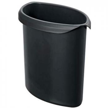 Corbeille à papier 2L, flamme retardante, noir