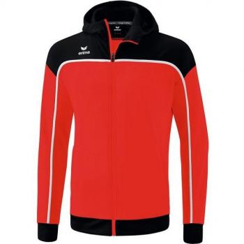 Felpa con Zip e Cappuccio Erima Change Unisex Bambini 164 Rosso/Nero/Bianco