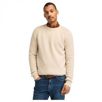 Timberland Phillips Brook Beige Raglan Sleeve Sweater for Men, XXL