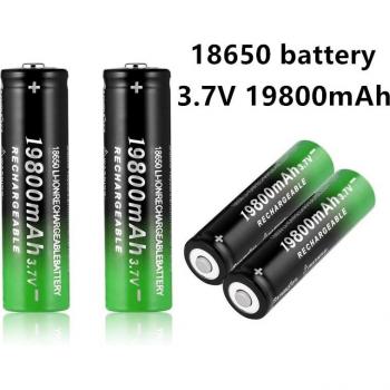 20 PCS 18650 19800mAh Rechargeable Li-Ion Battery Pack for LED Flashlights and Electronic Devices