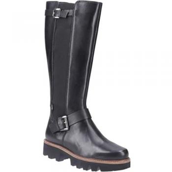Pod Aleena Women's Black Leather/Textile Boots - Size 5 (UK 5)