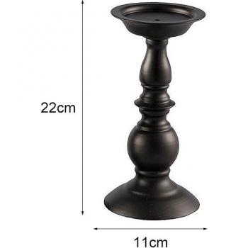 Exquisite Bronze Metal Candle Holder and Flower Vase Candelabra for Weddings and Christmas Home Decor