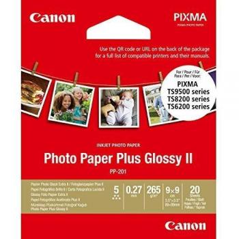 Papel Fotográfico Canon PP-201 Plus Glossy II 9x9 cm (20 folhas)
