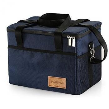 TOM SHOO Cooler Bag Foldable, Camping Thermal Bag Insulated Bag Cooler Basket Lunch Bag Picnic Bag Small/Large for School, Office, Sports, Shopping and Outdoor Travel 10L/18L/28L/37L/47L/70L