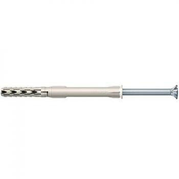 Taco y Tornillo Hexagonal Upat URD 10x160 T Galvanizado (Paquete de 50)