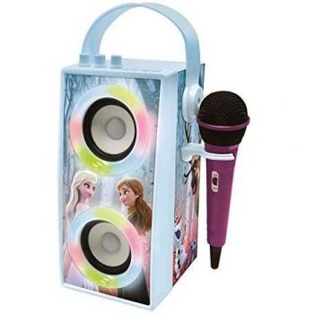 LEXIBOOK Disney Frozen II BTP180FZZ Bluetooth Karaoke System, Purple, Blue