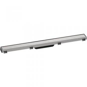 Hansgrohe RainDrain Match - Douchegoot 80cm avec cadre réglable en hauteur, acier inoxydable brossé 56038800