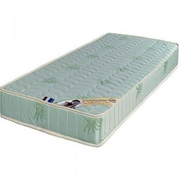 Provence Literie Matelas 90x200 x 19,5 cm - Soutien Ferme - Tissu a l'Aloe Vera - Mousse Poli Lattex Haute Résilience - hypoallergénique