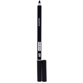 Pupa Multiplay Lápiz de Ojos con Esponja para Sombreado 09, Negro Profundo, 1.2 gr