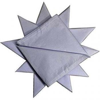 12 Pack Men's 100% Cotton White Handkerchief 16 x 16