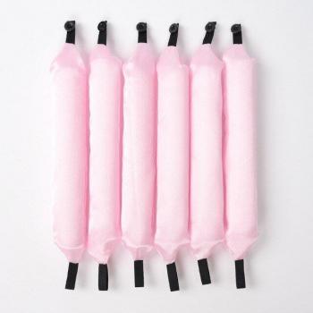 6 Pcs Soft Satin Heatless Hair Curlers Sleeping Rollers Beauty Tool