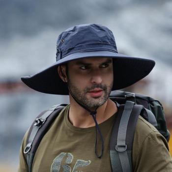Travelers Outdoors Waterproof Wide Brim Bucket Hat for Men - Plus Size Fishing and Camping Sun Cap