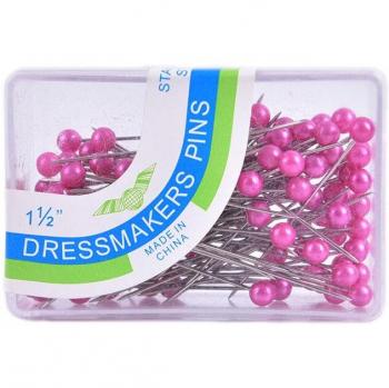 Épingles de couture extra longues à tête en perle - 100 pièces pour DIY, mariage et corsages