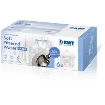 BWT 814560 Wasserfilter für Karaffen, 6er Pack, extra weich
