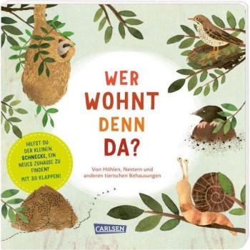 Qui vit là ? : Un livre en carton avec 30 volets sur les habitats des animaux, dès 3 ans