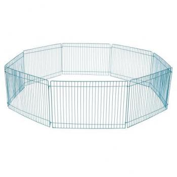 Recinto Paddock per Roditori in Metallo 85x85x23 cm - Gabbia Multicolore per Criceti, Ratti e Piccoli Animali