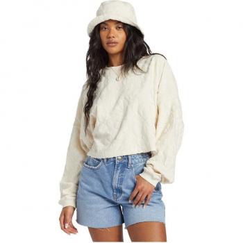 Sudadera de mujer Billabong Loosen Up Crew Jersey blanco