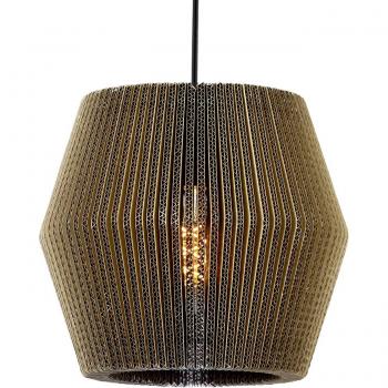 Layer Double Cone Cardboard Pendant Light 1-Bulb
