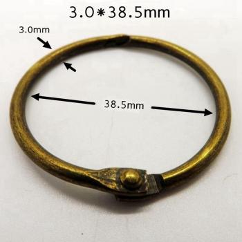 Versatile Collection Ring Keychain - Office Binder Circle for Postcards, Books, and Calendars