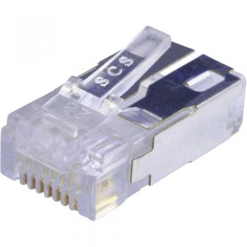 BEL Stewart Cat.5e Shielded Modular Connector 8P8C Transparent Plug 943-SP-370808SM2-FS-B1000