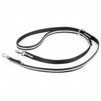 Julius-K9 216DP-NL Correa Tubular de IDC para Perros, Ajustable, 2.2 M x 19 mm, Negro