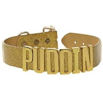 Harley Quinn Puddin Kette - Offizielles Suicide Squad Halsband für Damen aus 40% Metalllegierung und 60% Leder