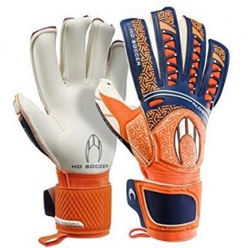 HO Soccer SSG Ikarus Roll Torwarthandschuhe, Unisex Erwachsene 37 Orange/Blau/Weiß