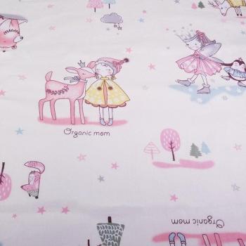 Printed Cotton Twill Fabric for Baby Quilted Apparel - DIY Patchwork Textile by the Meter