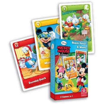 Carte da Gioco Mickey Mouse 2 in 1: Czarny Piotruś e Memo