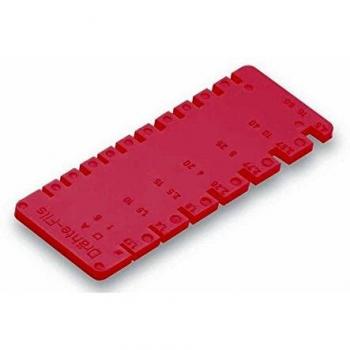 Calibrador de Cabos e Fios CIMCO 140120 - Normas Suíças, Plástico, 95 x 35 x 3 mm