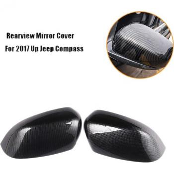 Jeep Compass Car Exterior Side Mirror Trim Cover - Rearview Mirror Molding Accessory