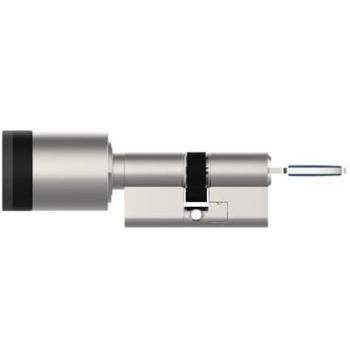 Cilindro di chiusura digitale ABUS Cylox One con chiave interna 30-40/30-40 mm + Bridge One, Argento