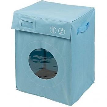 Panier à linge '' Lave linge '' Bleu