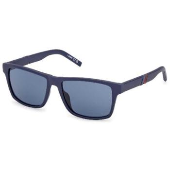 Occhiali da sole Kway KW0012 blu con lenti polarizzate 56 mm unisex