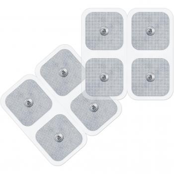 Electrodes en gel autoadhésif Beurer, kit de remplacement composé de 8 électrodes, 45 x 45 mm, compatibles avec les appareils Beurer et Sanitas EMS / TENS