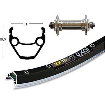 V-Rad 28x1.75Alunabe silber SSP 36L Exal ZX 19 schw/pol.Niro-Speiche