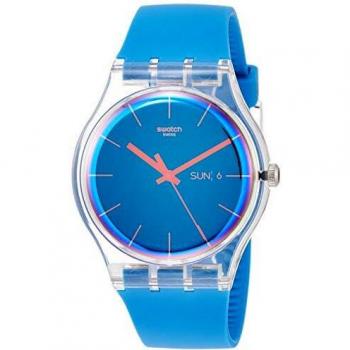 Swatch Orologio Analogueico Quarzo Uomo con Cinturino in Silicone SUOK711