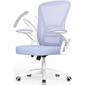 Ergonomic Desk Chair with 90° Flip-up Armrests and Lumbar Support - Height Adjustable Home Office Chair