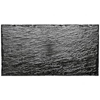 Bandeja Reutilizable de Pizarra 30x15,8cm (10 Uds) - Platos Rectangulares Antideslizantes y Reciclables para Servir Aperitivos
