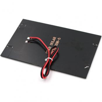 2W 5V Portable Polysilicon Solar Panel Charger - Fast DIY Outdoor Battery Generator for Travel Tablets