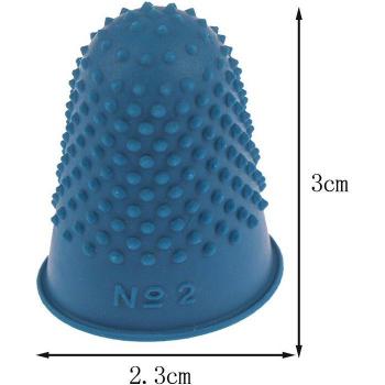 5Pcs Anti-Slip Rubber Thimbles for Quilting and Sewing Finger Protection