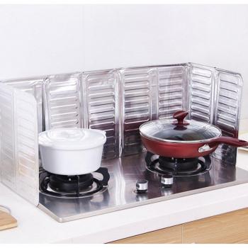 Écran anti-éclaboussures d'huile en aluminium pour cuisinière à gaz - plaque isolante et déflectrice