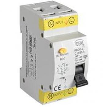 Disjoncteur Différentiel 16A avec Protection Surtension - 30mA - 2 Modules - Rail TH35