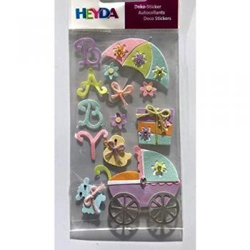 Heyda 203780631 Stick-On's Mix, Motiv: Babysachen
