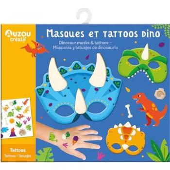 Pochette Artistique Masques et Tattoos Dino